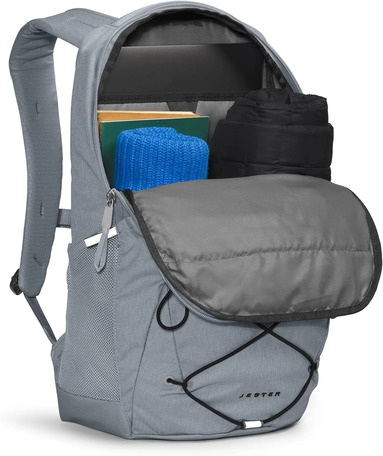 THE NORTH FACE Jester Everyday Laptop Backpack - NPF, Mid Grey Dark Heather/TNF Black-NPF, One Size