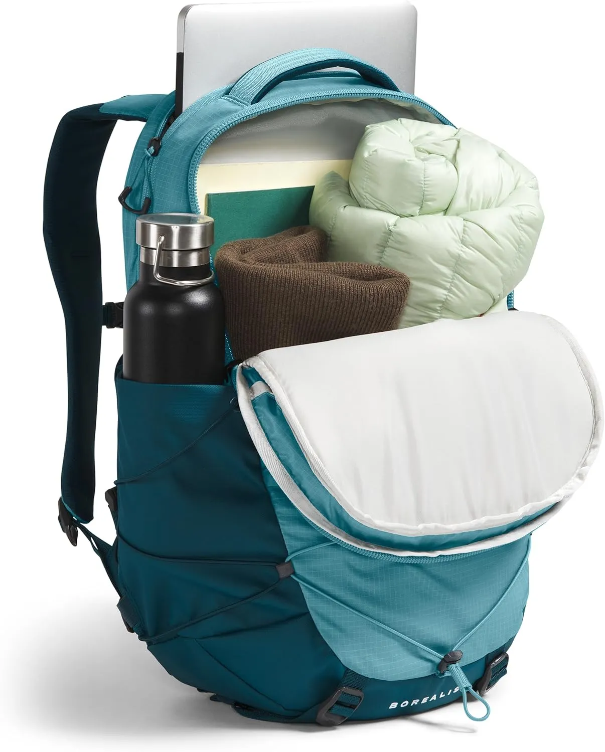 THE NORTH FACE Women's Borealis Commuter Laptop Backpack, Algae Blue/Midnight Petrol, One Size