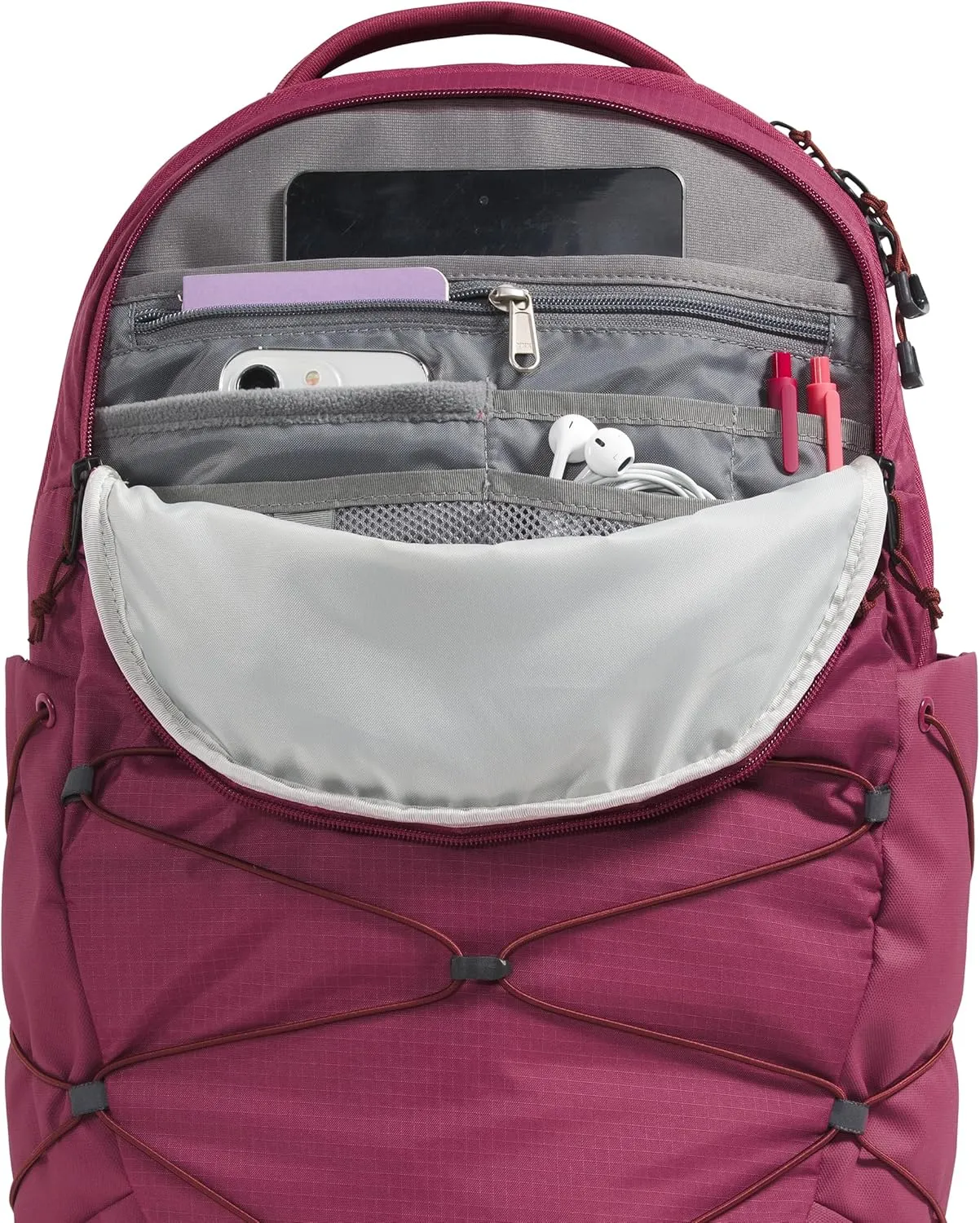 THE NORTH FACE Women's Borealis Commuter Laptop Backpack, Cyber Berry/Sumac, One Size