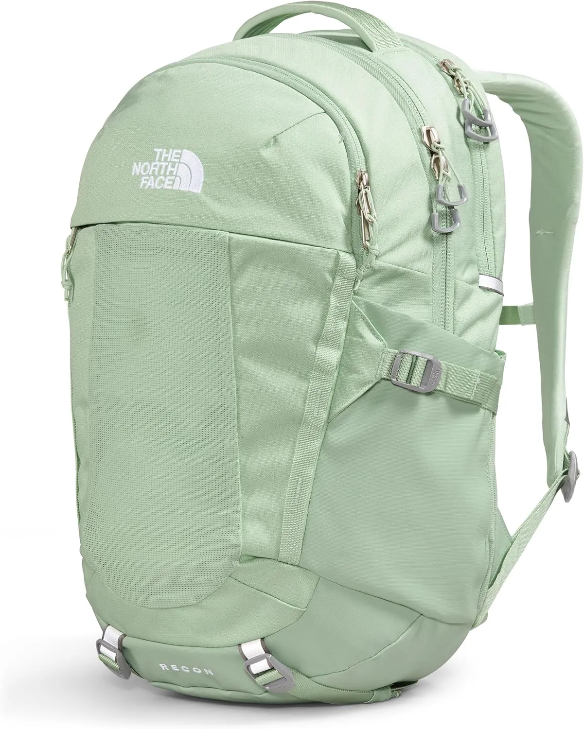 THE NORTH FACE Women's Recon Everyday Laptop Backpack - PFAS Free, Misty Sage Dark Heather/Meld Grey-NPF, One Size
