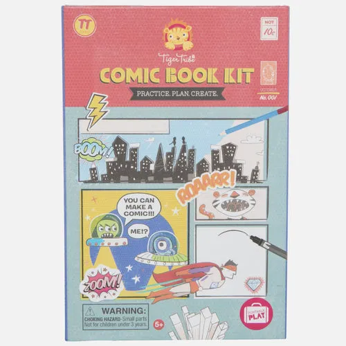 Tiger Tribe Comic Book Kit Practice Plan Create Activity Interactive Book Art and craft kids book 5yrs 