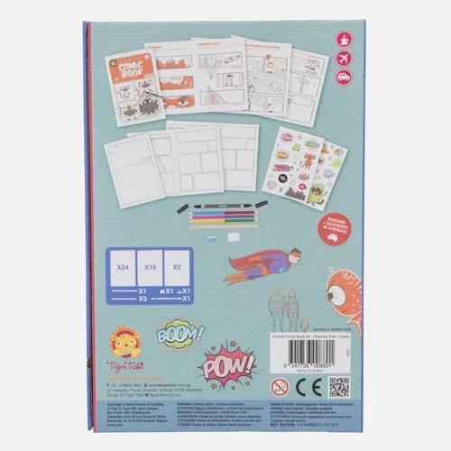 Tiger Tribe Comic Book Kit Practice Plan Create Activity Interactive Book Art and craft kids book 5yrs 