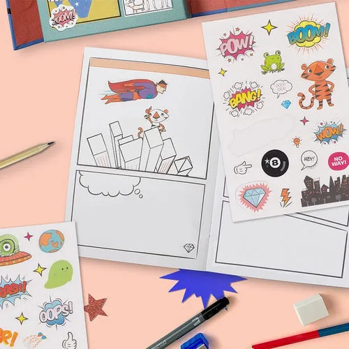 Tiger Tribe Comic Book Kit Practice Plan Create Activity Interactive Book Art and craft kids book 5yrs 