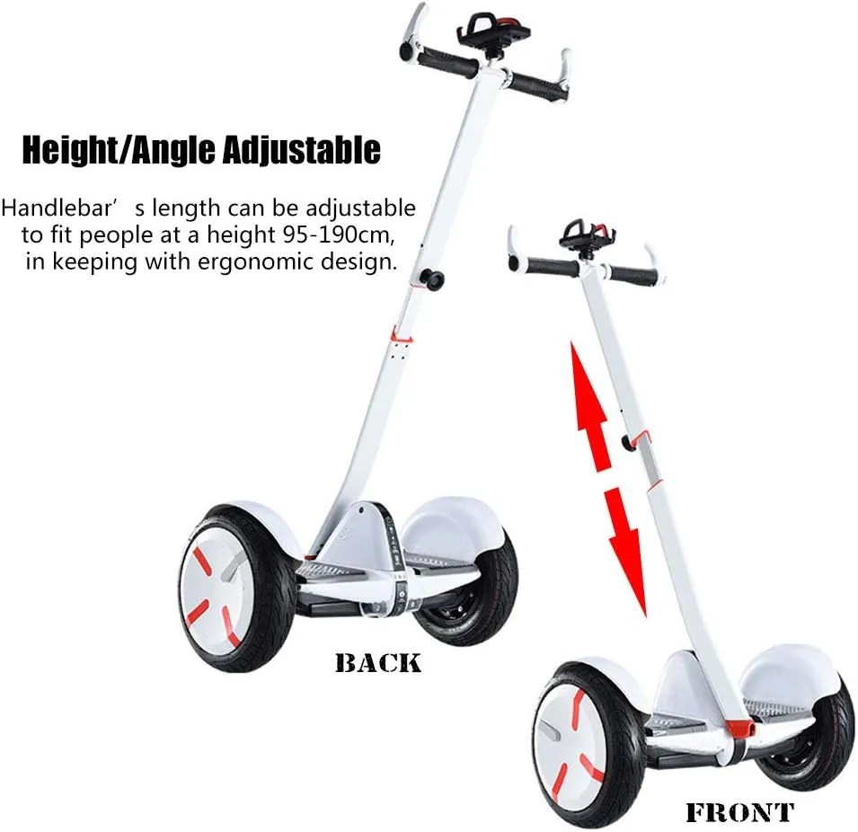 ToLanbbt Handlebar Extension Knee Bar for Segeay Ninebot Mini PRO with Phone Mount (White)