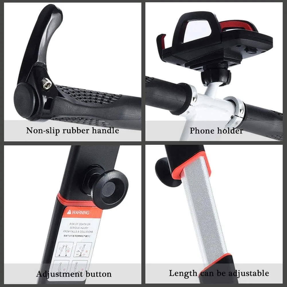 ToLanbbt Scooter Handle Adjustable Handlebar for Segway Ninebot Mini PRO with Phone Mount, Release Knee Pressure Hand Lever Control (Black)