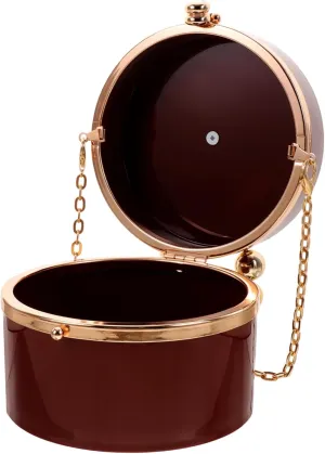 Tote Bag Acrylic Cylindrical Handbag Messenger Bag Chain Strap Compact Storage