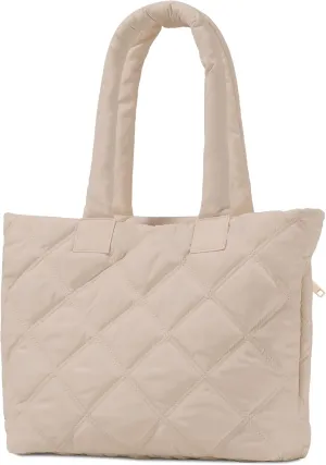 Tote Bag for Women, Puffer Bag with 15.6 Inch Compartment and Multi Pocket for Travel, Work, Gym