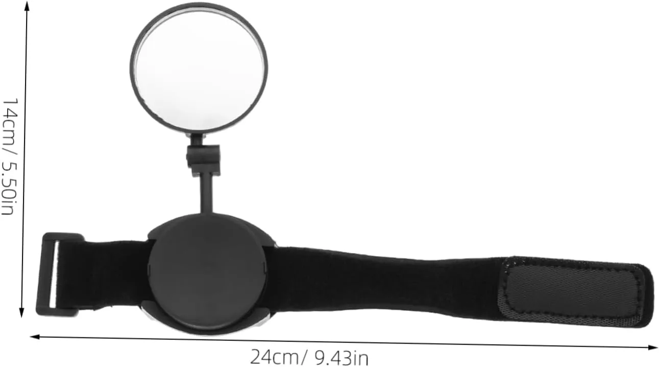 Toyvian 3pcs Wristband Rear View Mirror for Bicycles Cycling Accessory for Mountain and Road Riding and Lightweight Reflective Design