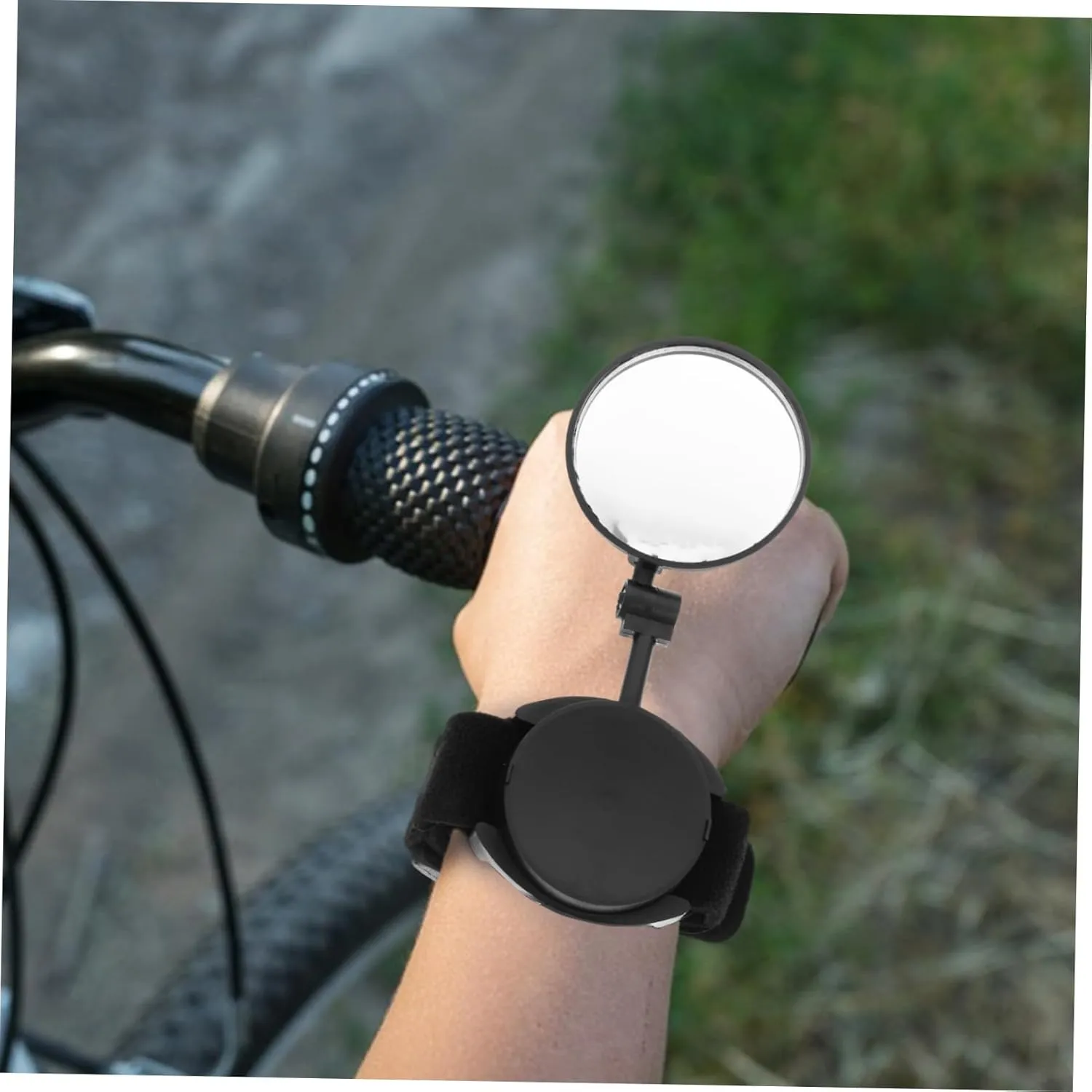 Toyvian 3pcs Wristband Rear View Mirror for Bicycles Cycling Accessory for Mountain and Road Riding and Lightweight Reflective Design