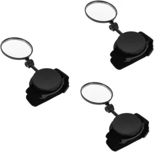 Toyvian 3pcs Wristband Rear View Mirror for Bicycles Cycling Accessory for Mountain and Road Riding and Lightweight Reflective Design