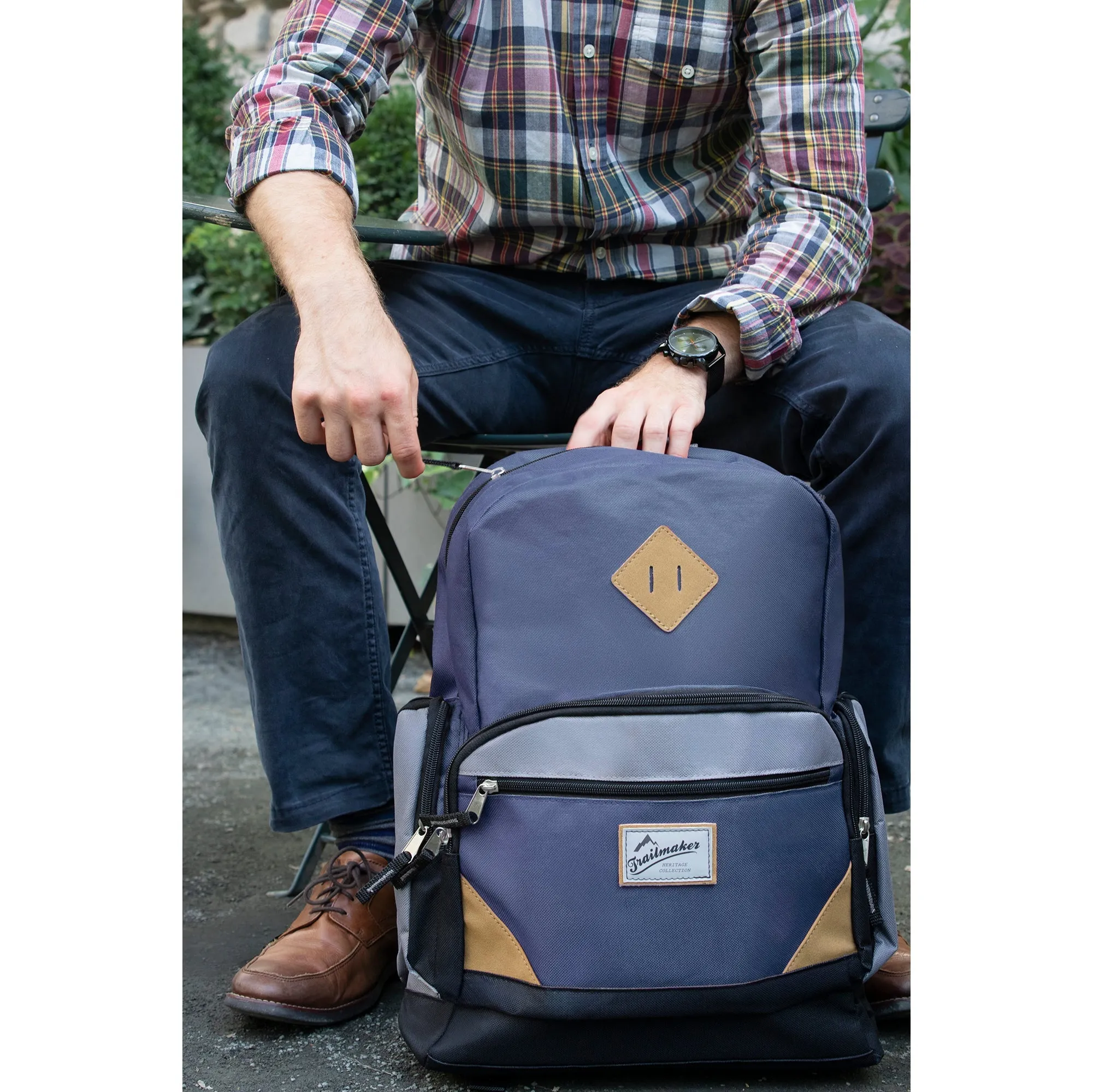 Trailmaker Duo Compartment Backpack w Laptop Sleeve 19"