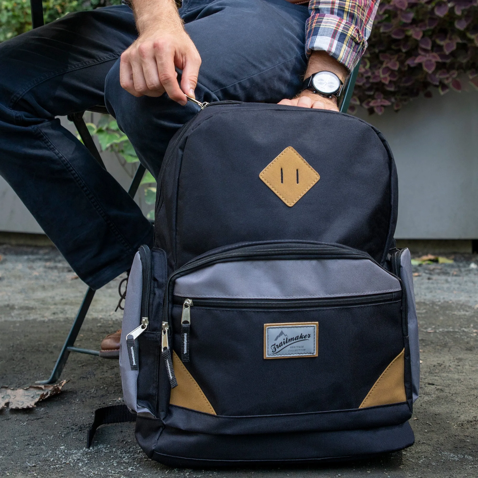 Trailmaker Duo Compartment Backpack with Laptop Sleeve Wholesale