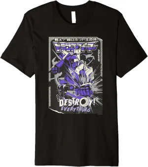 Transformers Megatron Destroy Everything! Kanji Comic Cover Premium T-Shirt