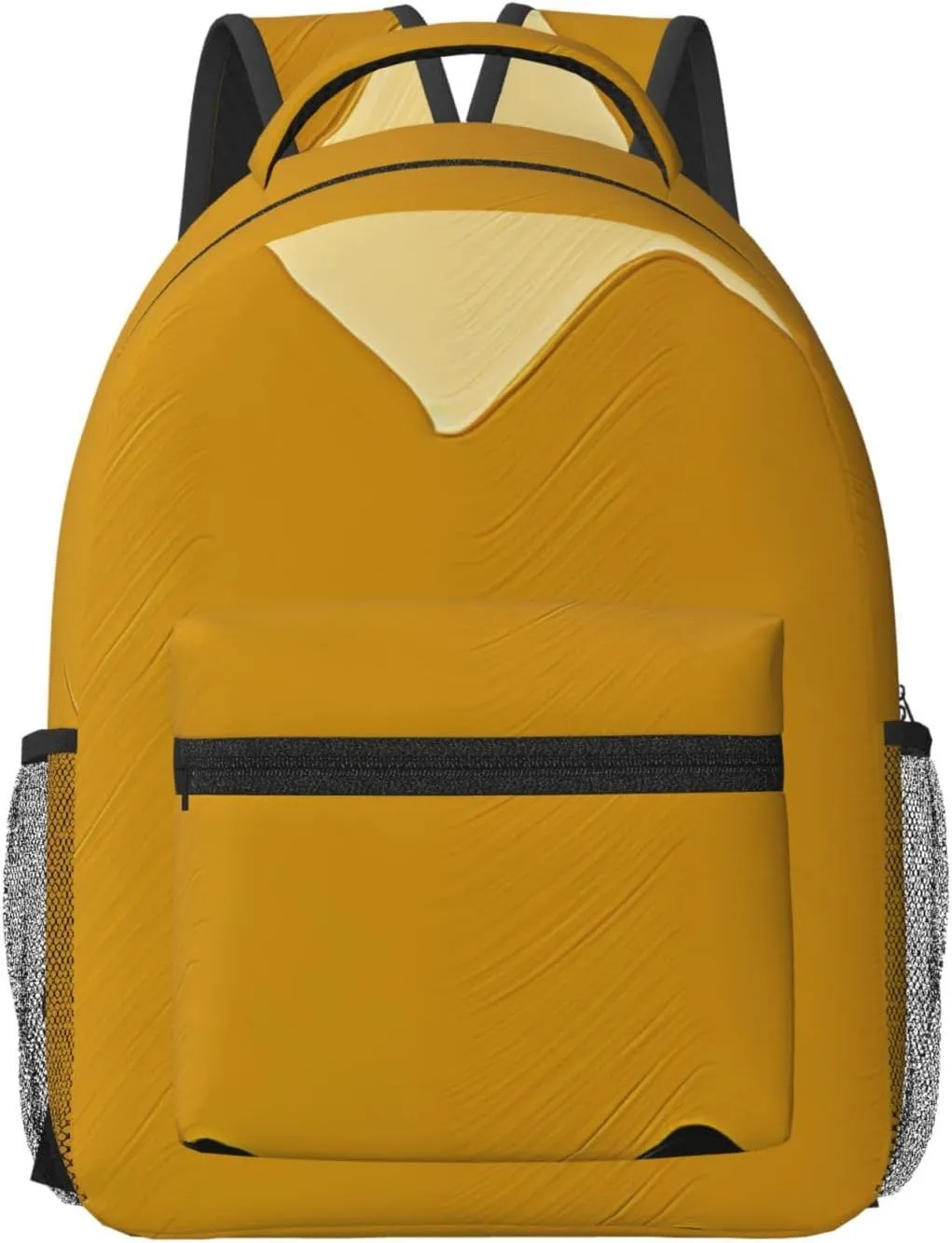 Travel Backpack for Women Carry on Backpack Mustard Yellow and Black Lightweight Laptop Backpack for Men