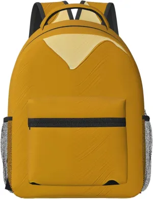 Travel Backpack for Women Carry on Backpack Mustard Yellow and Black Lightweight Laptop Backpack for Men