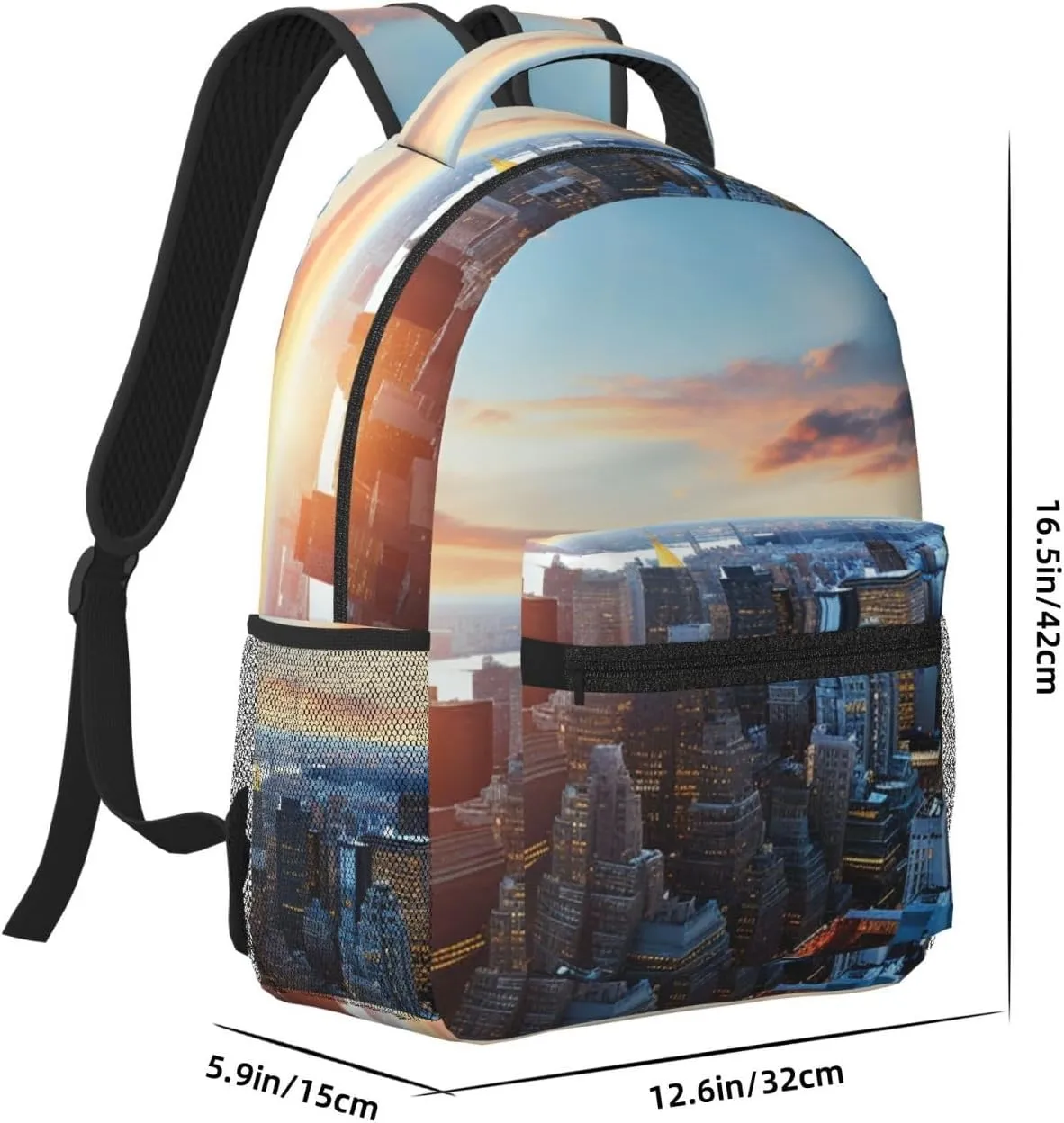 Travel Backpack for Women Carry on Backpack New York City Skyline Lightweight Laptop Backpack for Men