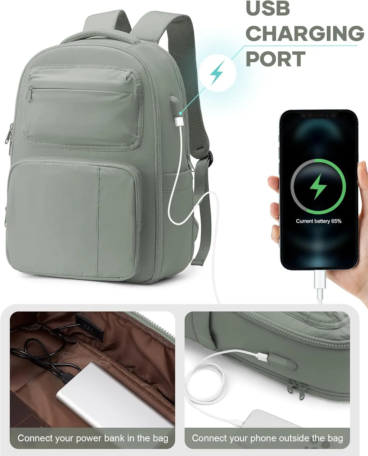 Travel Backpack For Women,Carry On Backpack Airline Approved,Laptop Work Backpacks For Men,Personal Item Travel Bag