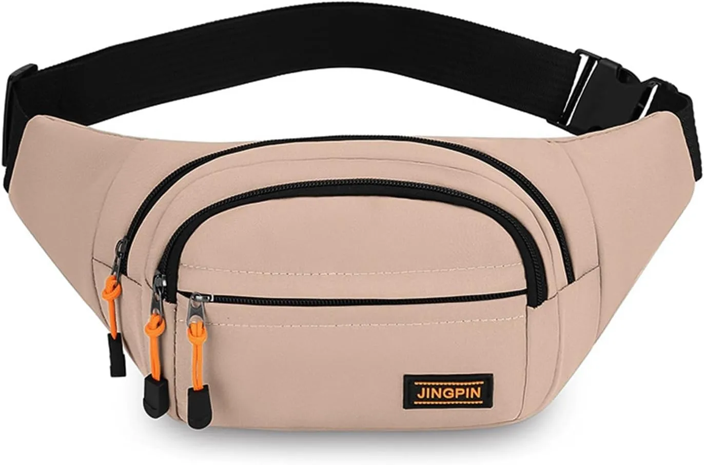 Travel bag, travel waist bag, waterproof Oxford cloth, small compartment classification, suitable for sports riding,(Camel)