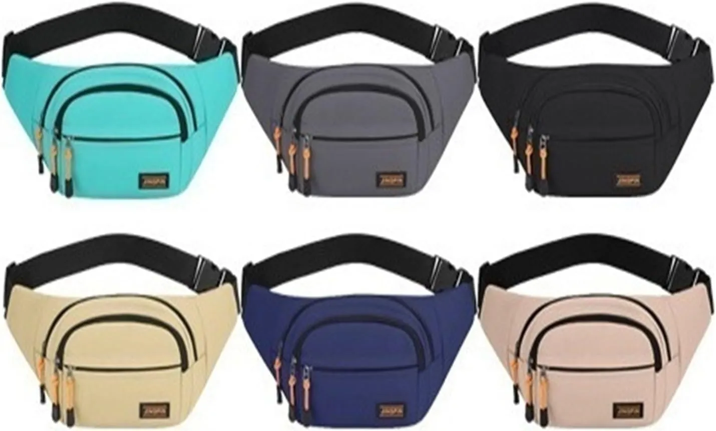 Travel bag, travel waist bag, waterproof Oxford cloth, small compartment classification, suitable for sports riding,(Earthen yellow)