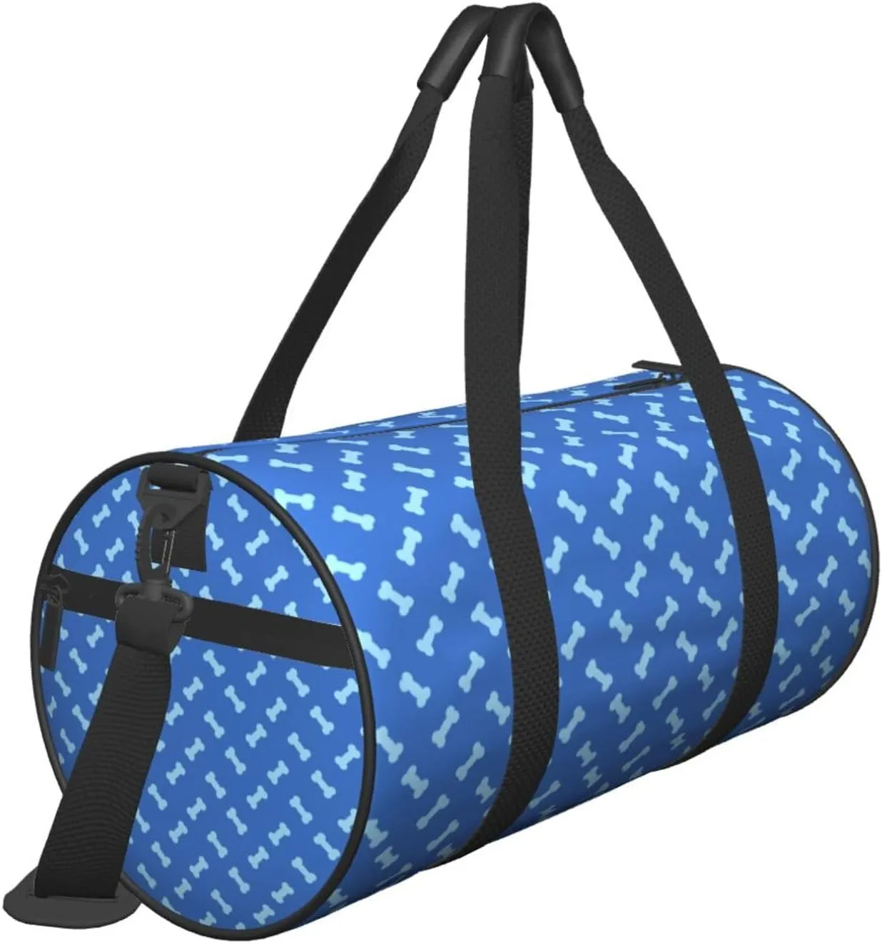 Travel Duffle Bag for Men Women, Bones Blue Duffle Bags for Sport Gym Overnight Luggage