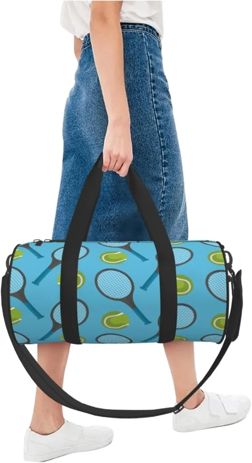 Travel Duffle Bag for Men Women, Tennis Ball Racket Duffle Bags for Sport Gym Overnight Luggage