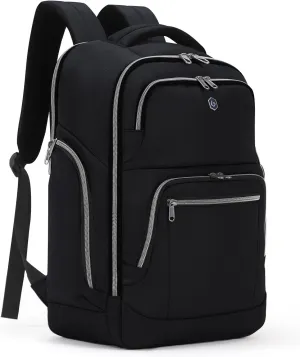 Travel Laptop Backpack, Business Anti Theft Sturdy Work Bag with USB Charging Port, Airplane Approved College Computer Bag Gifts for Men & Women, Fits 15.6 Inch Notebook