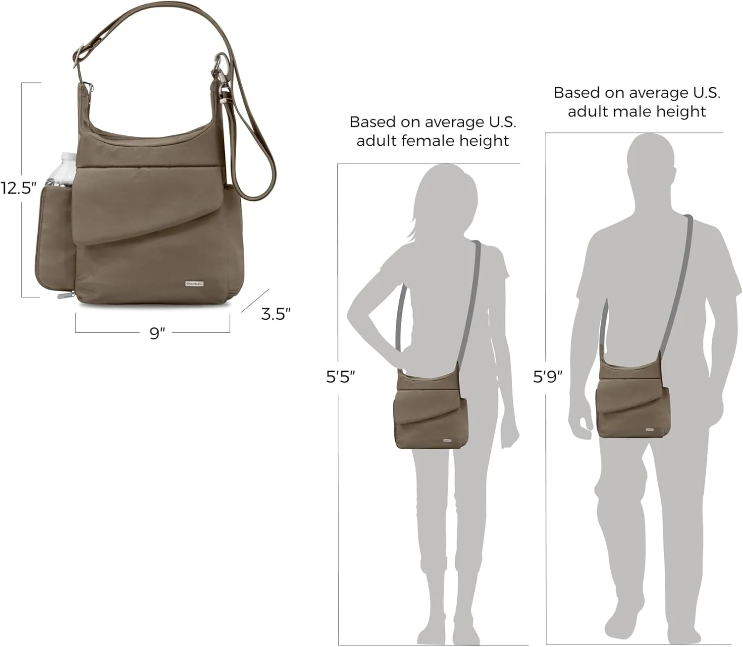 Travelon Anti-Theft Classic Messenger Bag