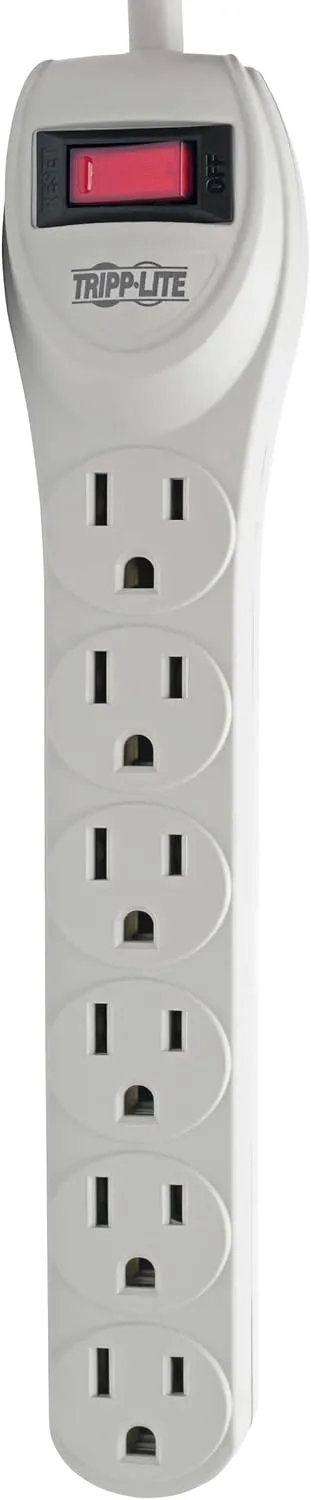 Tripp Lite Protect It! TLP602 Surge Protector 6-Outlet Home Computer 180 Joules
