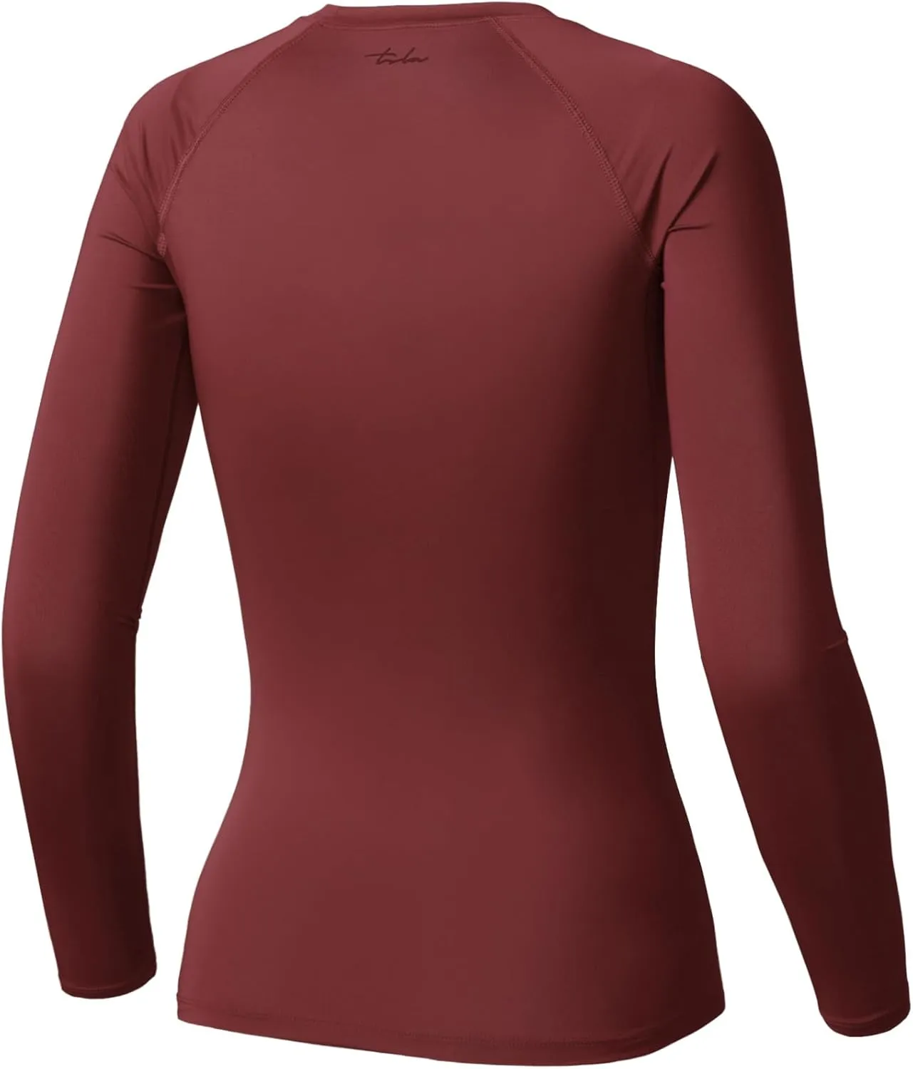 TSLA Women's Sports Compression Shirt, Cool Dry Fit Long Sleeve Workout Tops, Athletic Exercise Gym Yoga Shirts
