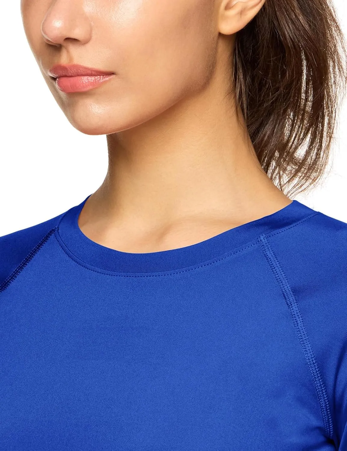 TSLA Women's Sports Compression Shirt, Cool Dry Fit Long Sleeve Workout Tops, Athletic Exercise Gym Yoga Shirts
