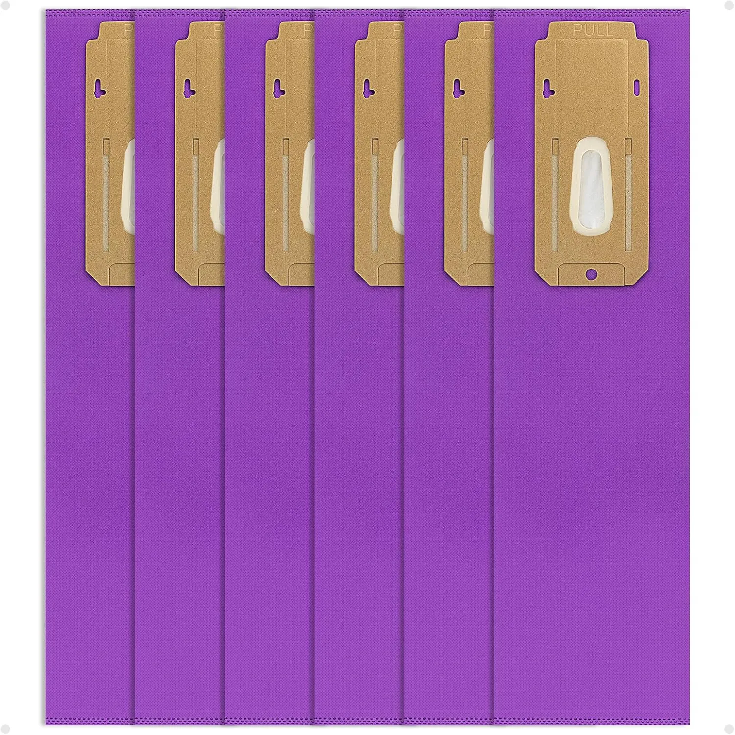 Type CC HEPA Upright Vacuum Cleaner Bags Replace Part AK1CC6H Compatible with Oreck Elevate Vacuum Models X3, X5, XL7, XL21, 2000, 3000, 4000, 8000, 9000 Series, 6 Pack, Purple
