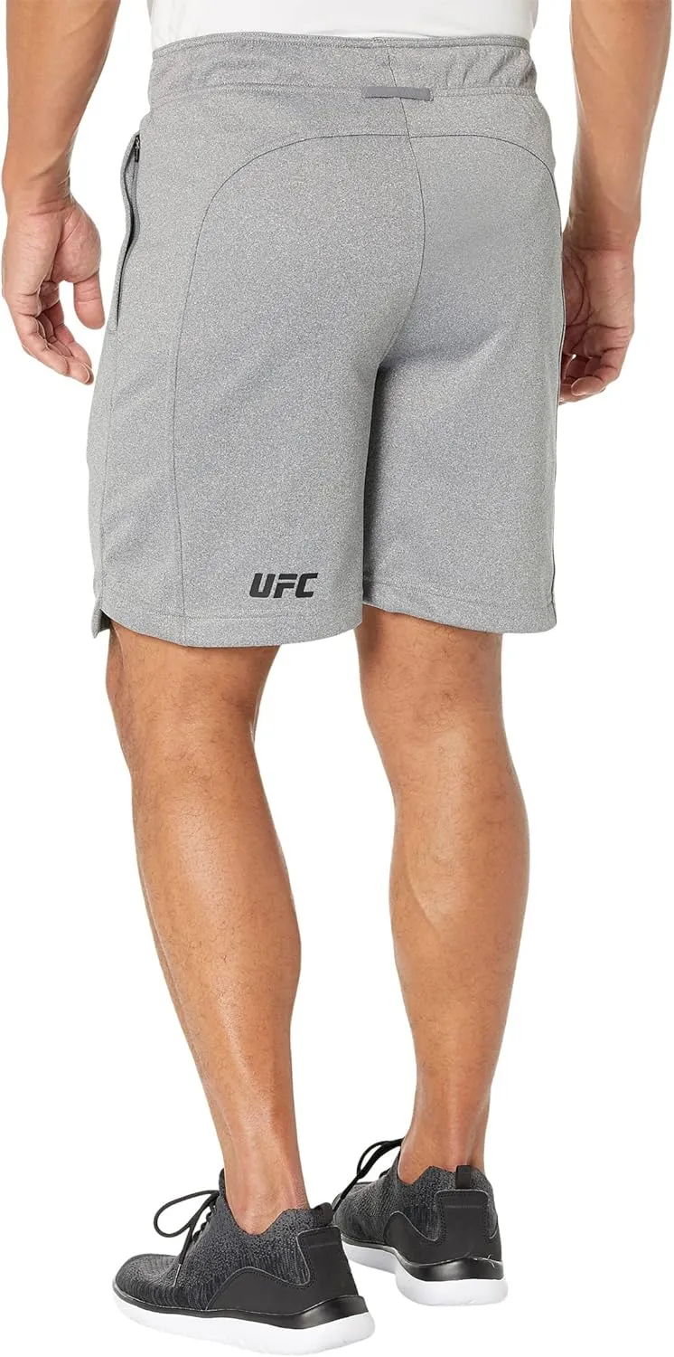 UFC Basic 8" Workout Shorts – Fitness Wear for Men – 100% Polyester – Side Pockets – Sublimated Graphics