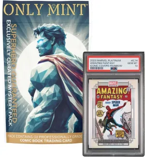 Ultimate Guaranteed 8-10 Mint Grade Comic Superhero Trading Card | Mystery Pack Contents: (1) Graded Card Compatible with Marvel, DC, and Others | Grade by PSA CGC SGC Blind Bag Official