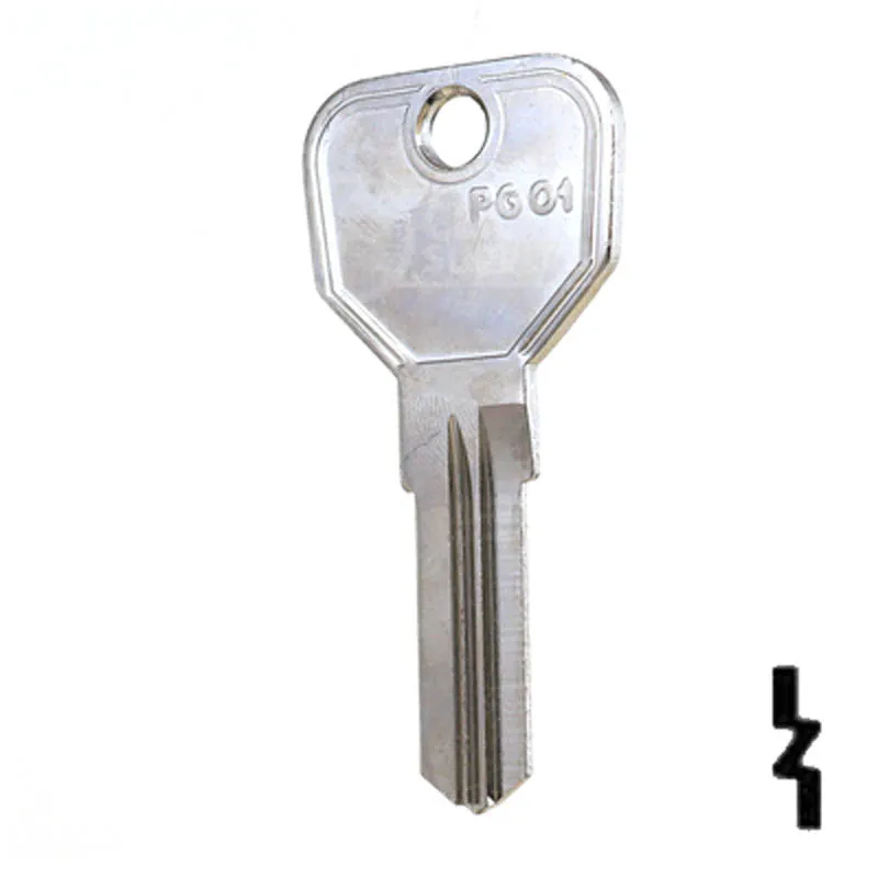 Uncut Key Blank | Piaggio Scooter | PGO1