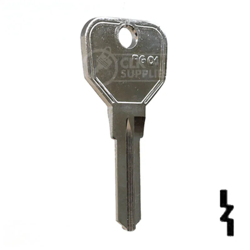 Uncut Key Blank | Piaggio Scooter | PGO1