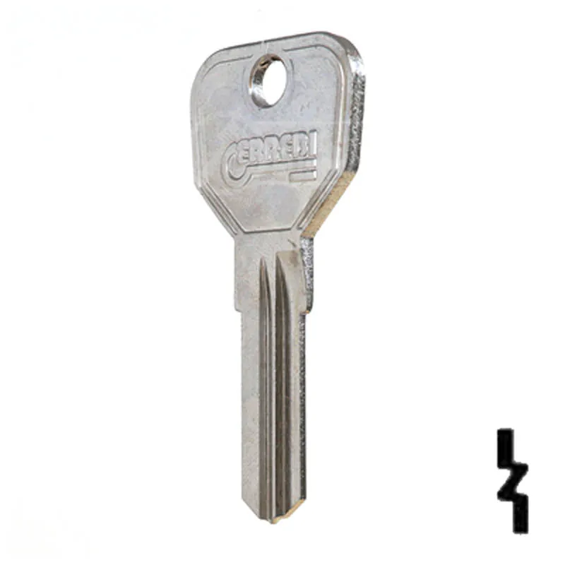 Uncut Key Blank | Piaggio Scooter | PGO1