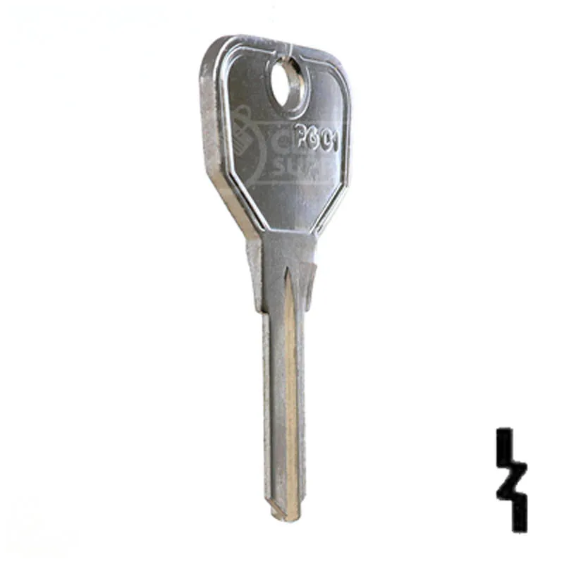 Uncut Key Blank | Piaggio Scooter | PGO1