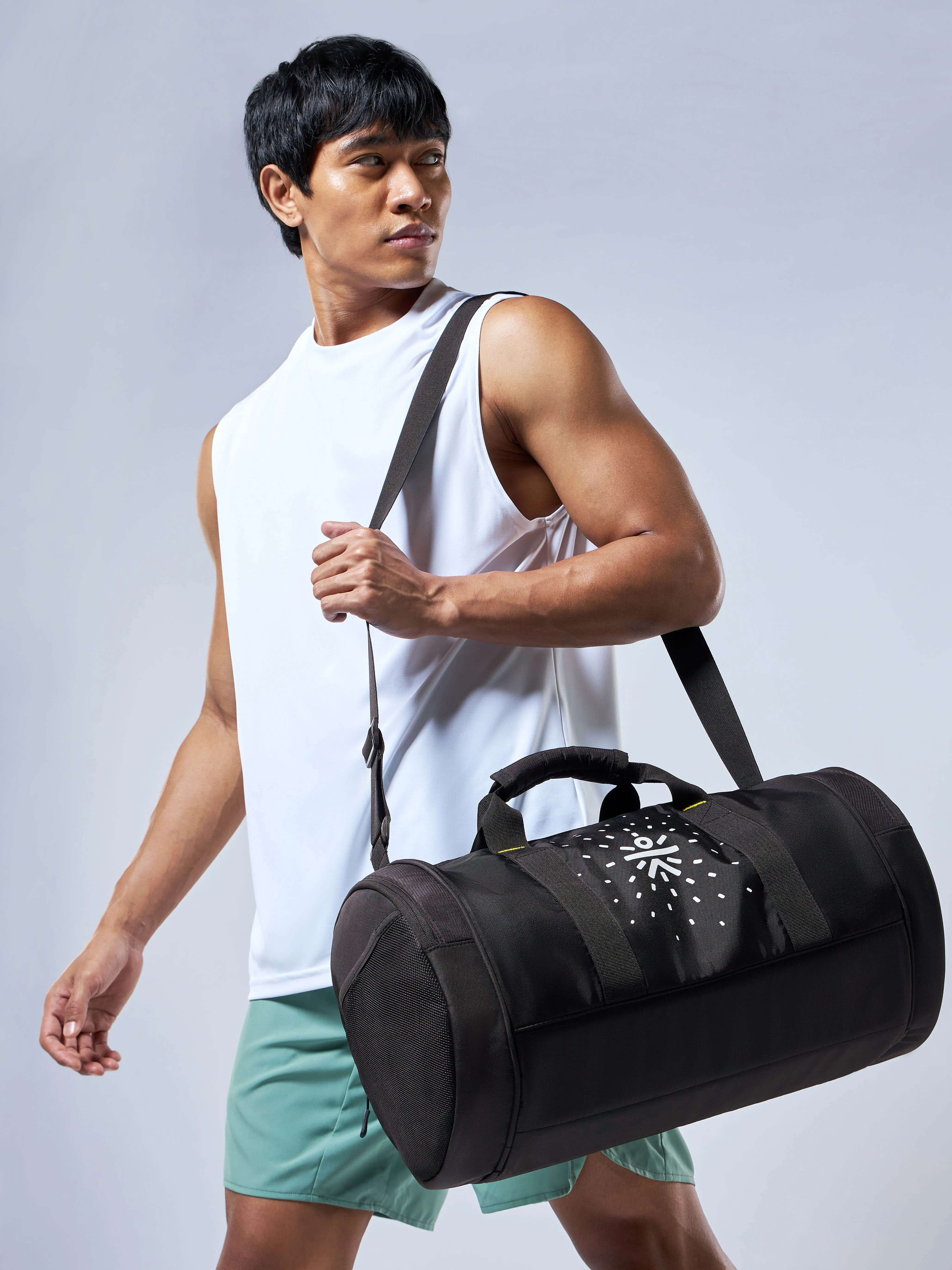 Unisex Black Gym Bag