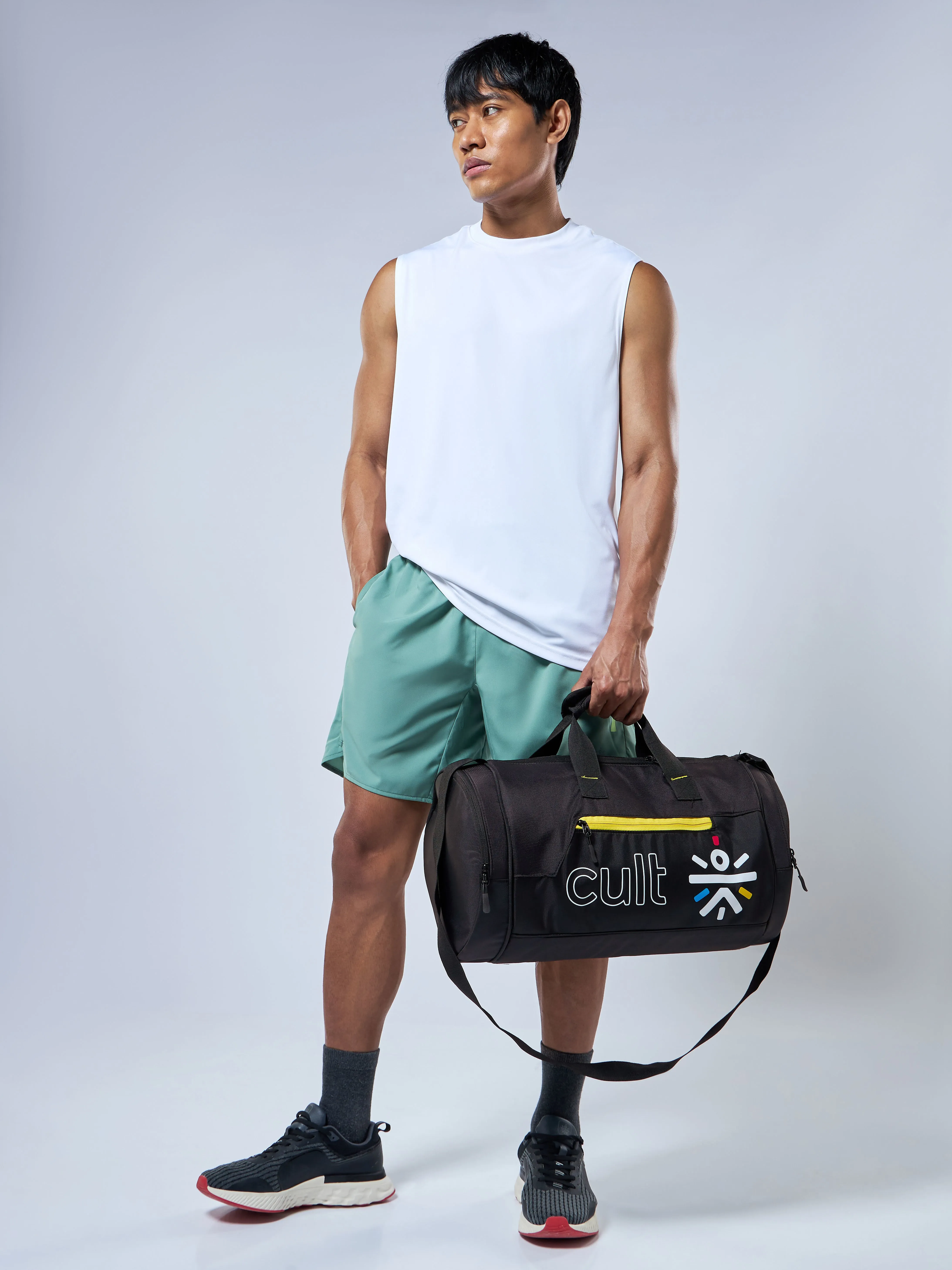 Unisex Black Gym Bag