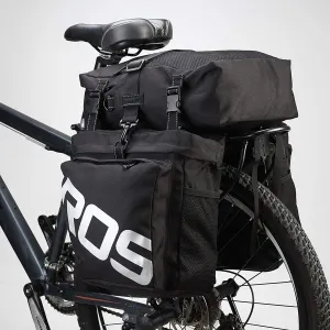 UNISTRENGH Waterproof Bike Panniers Bag 3 in 1 Multi Function Messenger Panniers Bicycles Rear Seat Trunk Bag Saddle Bag for MTB Road Cycling