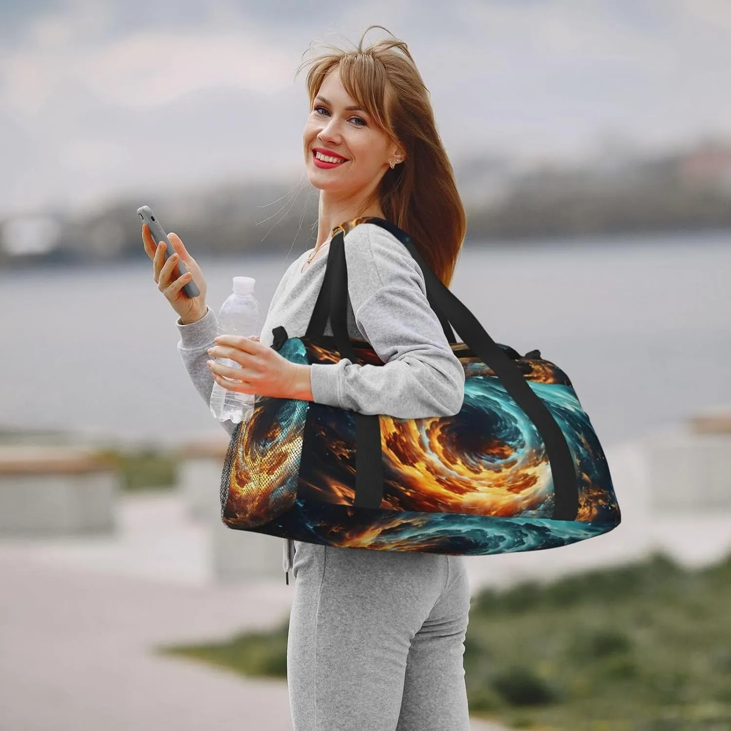 Universe Sstarry Sky Duffle Bag Foldable Travel Tote Bag Carry On Large Weekender Overnight Bags Waterproof Gym Bag For Women Men