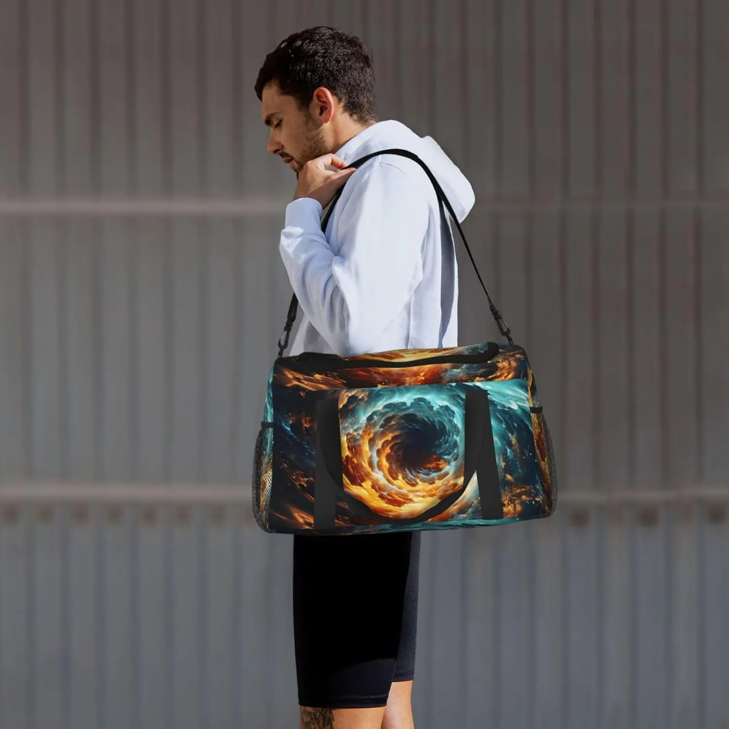 Universe Sstarry Sky Duffle Bag Foldable Travel Tote Bag Carry On Large Weekender Overnight Bags Waterproof Gym Bag For Women Men