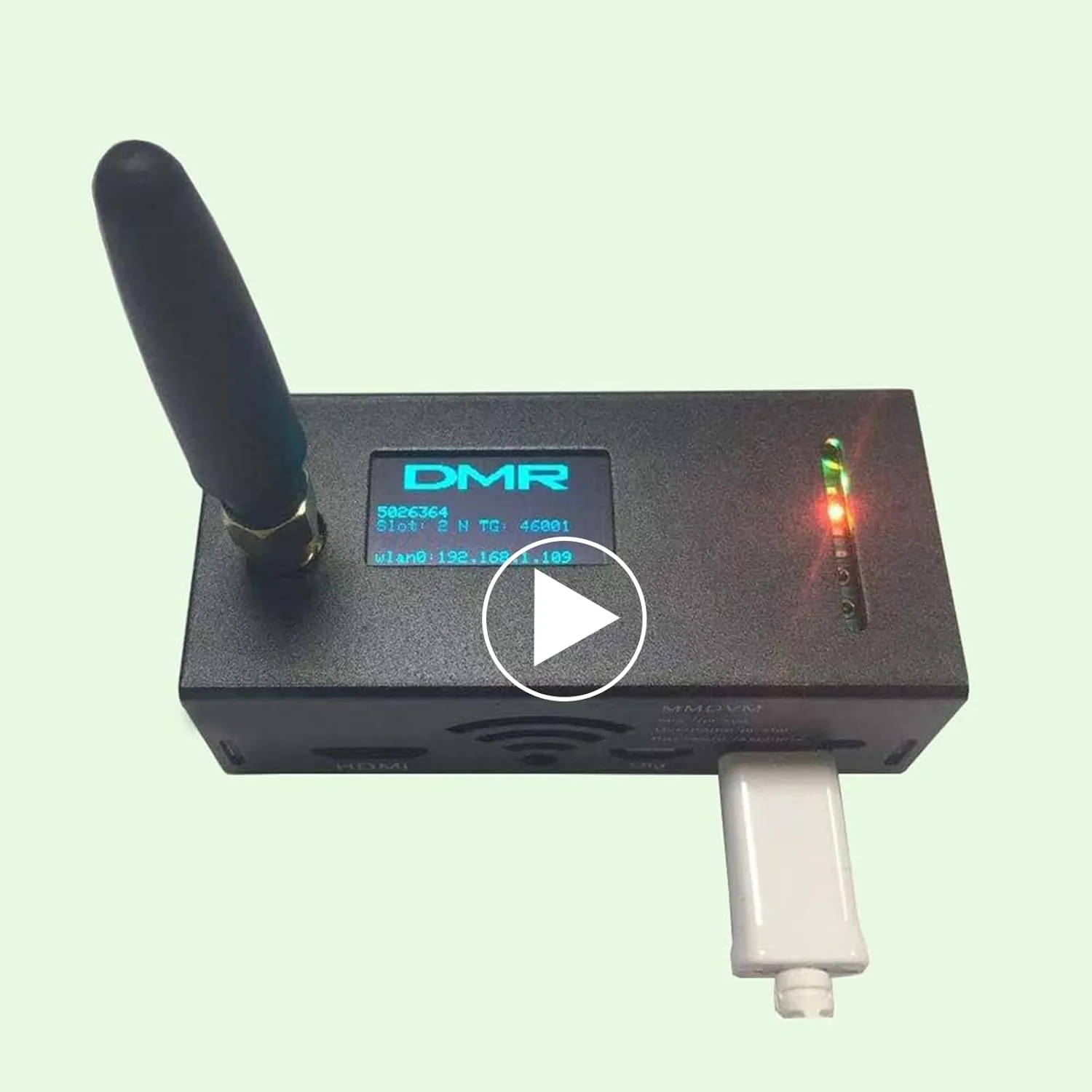 Upgraded MMDVM Hotspot Spot Assembled Radio Station OLED Antenna WiFi Digital Voice Modem P25 DMR YSF Raspbery P Zerow