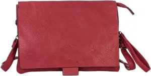 Vegan Leather Crossbody Shoulder Bag for Women – Medium Messenger Purse with Wristlet & Adjustable Strap – Tammy