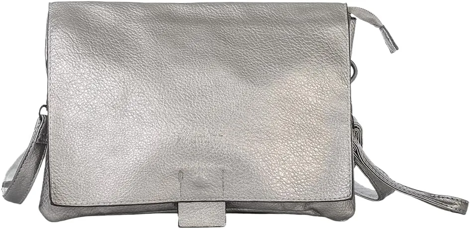 Vegan Leather Crossbody Shoulder Bag for Women – Medium Messenger Purse with Wristlet & Adjustable Strap – Tammy