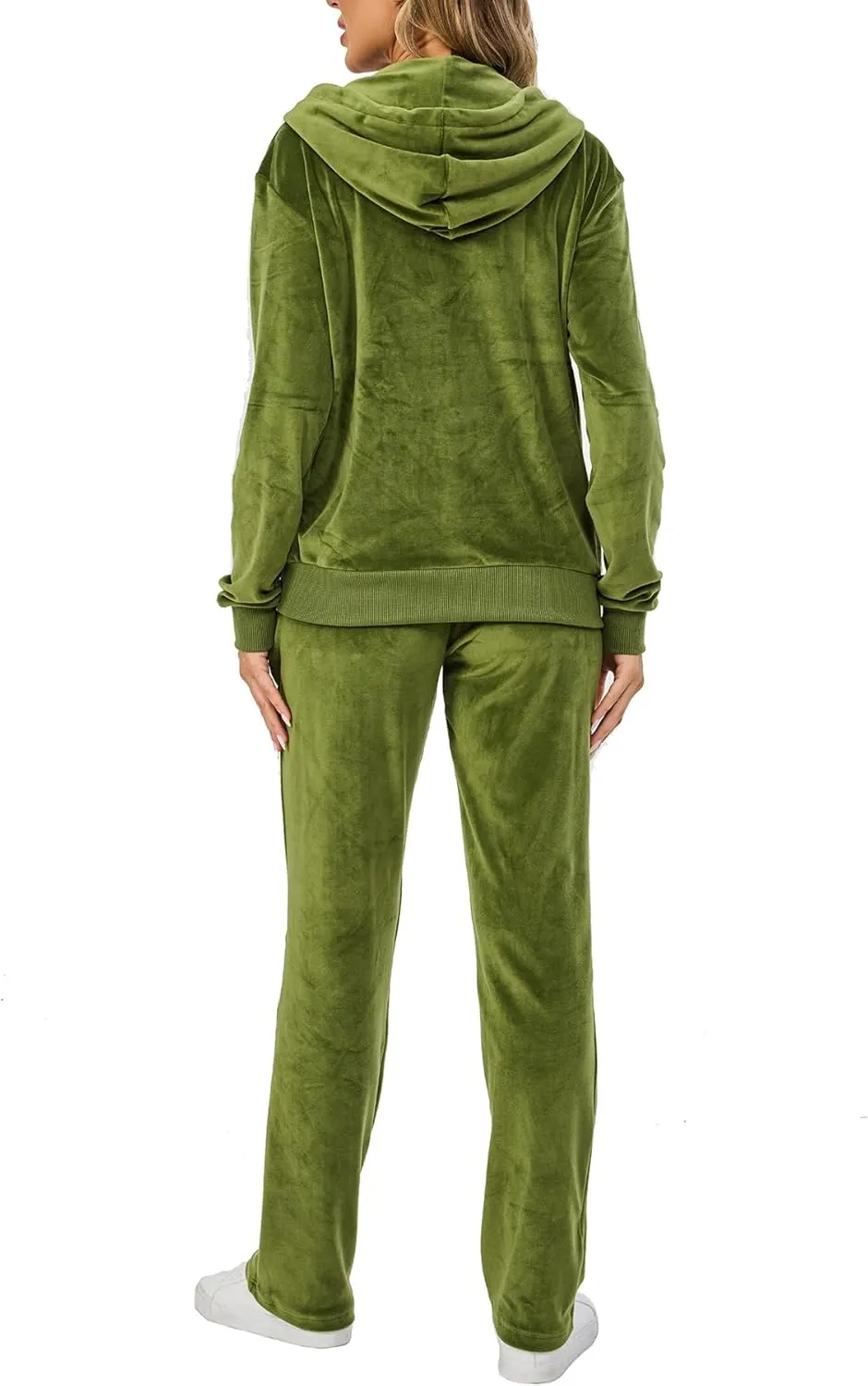 Velour Track Suits for Women Set Fall Sweatsuits 2 Piece