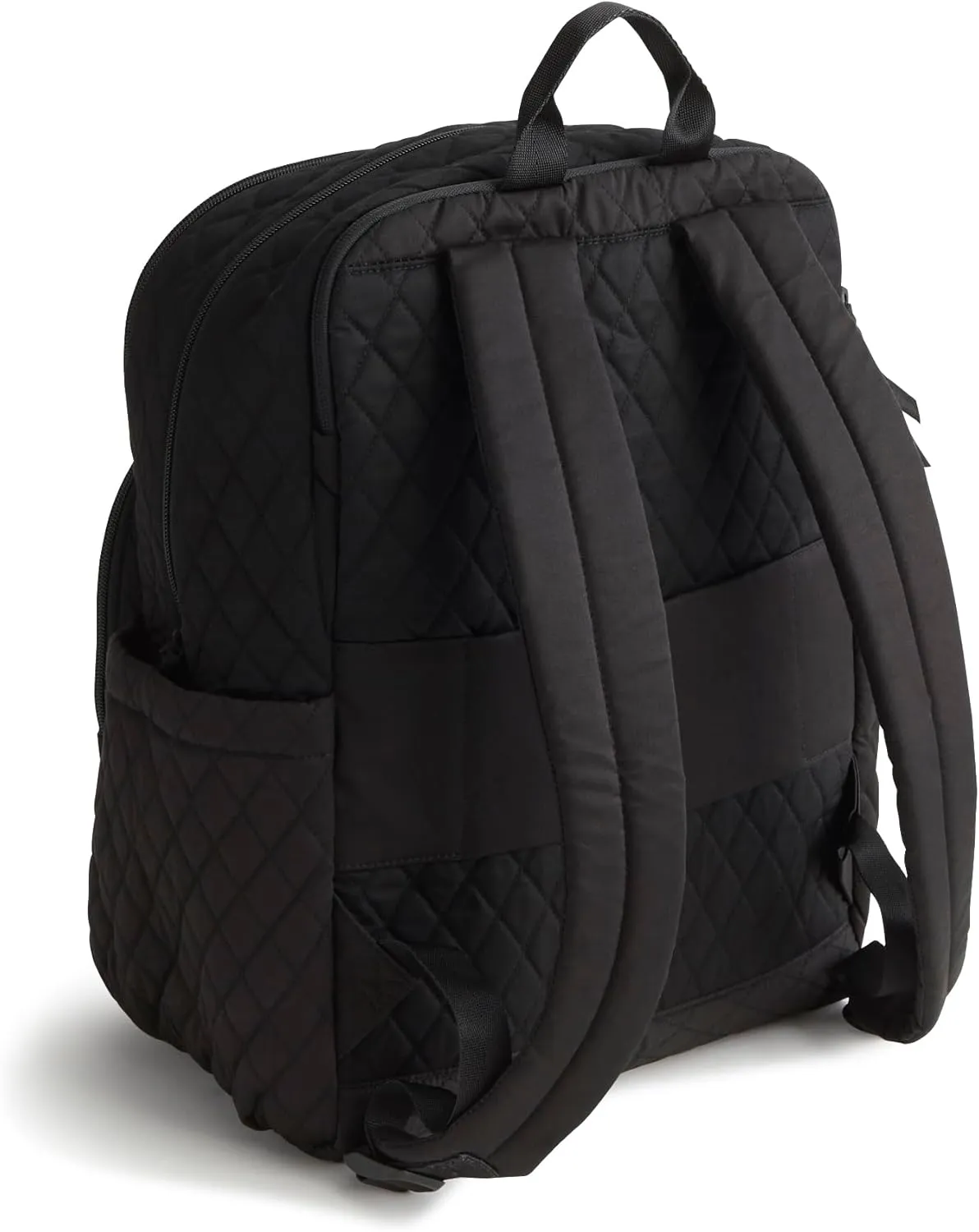Vera Bradley Women's Premium Cotton Large Bancroft Backpack, Moonless Night, One Size