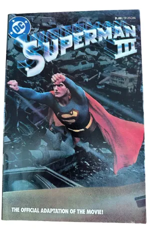 Vintage 1983 DC Comics Superman III Official Full Comic Adaptation -  Former Shop Stock From A Closed Down Comic Shop