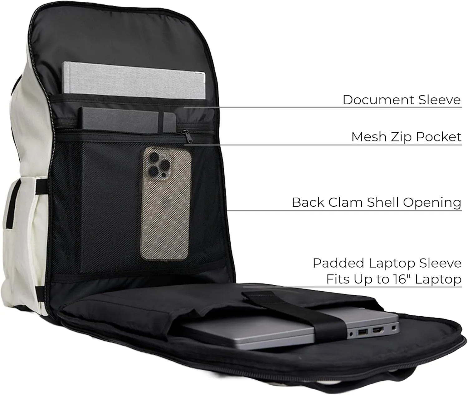 VOORAY 25L 2nd Avenue Backpack, Large - Travel, Gym & Sports Backpack
