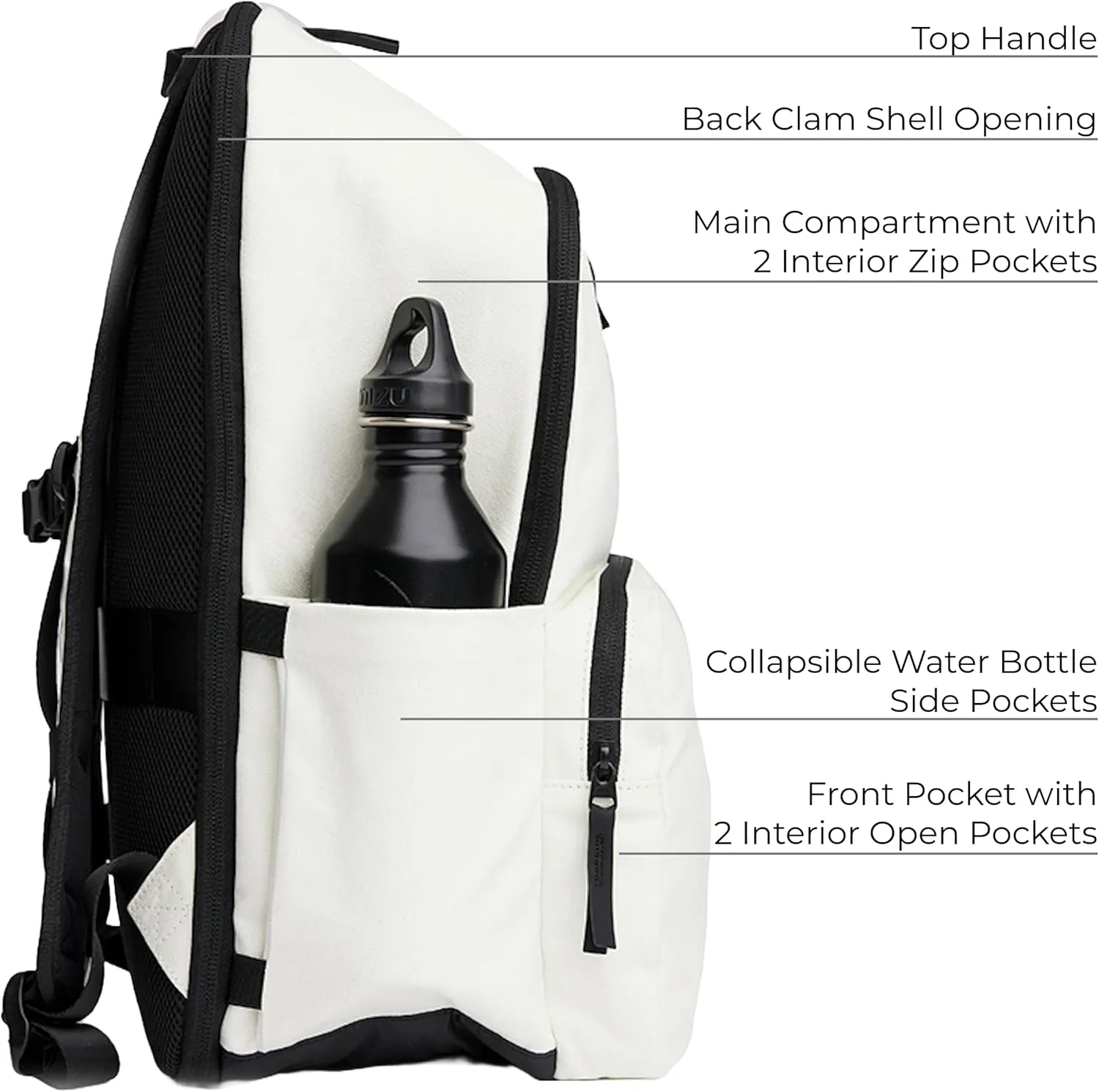 VOORAY 25L 2nd Avenue Backpack, Large - Travel, Gym & Sports Backpack